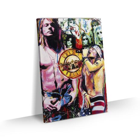 Quadro Banda Rock Guns N Roses Axl Rose Art Tela 60x40 - Bimper Menor preço em Quadro Banda Rock Guns N Roses Axl Rose Art Tela 60x40 - Bimper