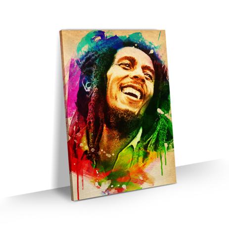 Quadro Bob Marley Grande Aquarela Decorativo Para Sala Tela 90x60 - Bimper Menor preço em Quadro Bob Marley Grande Aquarela Decorativo Para Sala Tela 90x60 - Bimper