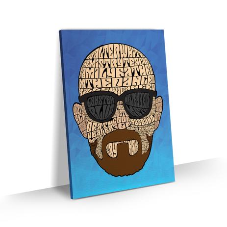 Quadro Breaking Bad Cartoon Walter White Heisenberg 60x40 Bimper