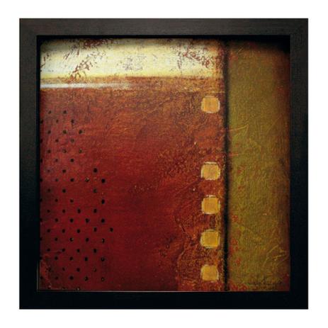 Quadro Caixa Abstrato II Preto 33X33 cm Kapos Menor preço em Quadro Caixa Abstrato II Preto 33X33 cm Kapos