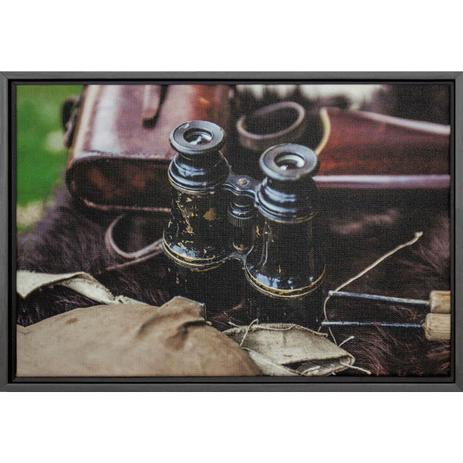 Quadro Canvas Tela Vintage com Moldura Preta Binóculo 30x20cm - Decore pronto Menor preço em Quadro Canvas Tela Vintage com Moldura Preta Binóculo 30x20cm - Decore pronto