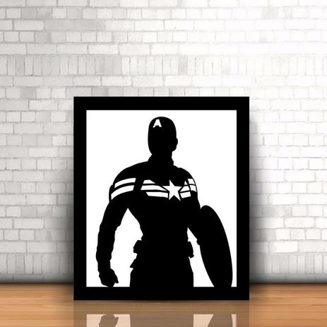 Quadro Capitão América 50 cm - Super Herói, Marvel, Avengers. - Bezalel madeiras Menor preço em Quadro Capitão América 50 cm - Super Herói, Marvel, Avengers. - Bezalel madeiras
