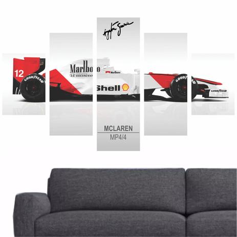 Quadro Carro Ayrton Senna Mclaren Decorativo 200x100 - Quadros mais Menor preço em Quadro Carro Ayrton Senna Mclaren Decorativo 200x100 - Quadros mais