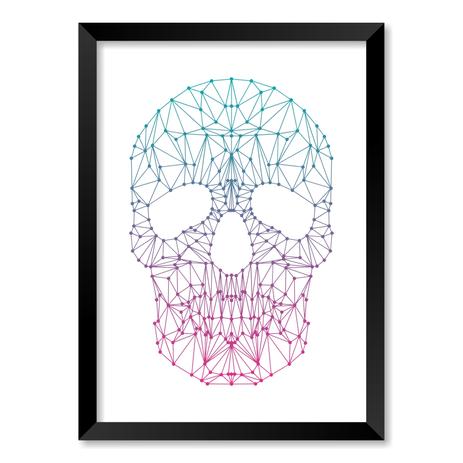 QUADRO CAVEIRA GEOMÉTRICA - TAMANHO A5 - Moldura Preta Sem Acrílico - Pôster no quadro Menor preço em QUADRO CAVEIRA GEOMÉTRICA - TAMANHO A5 - Moldura Preta Sem Acrílico - Pôster no quadro