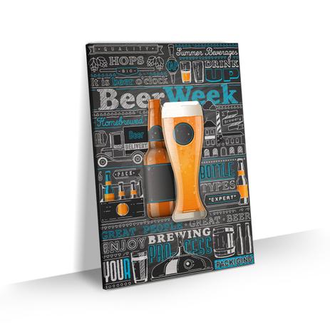 Quadro Cerveja Artesanal Grande Beer Week Decorativo 90x60 - Bimper Menor preço em Quadro Cerveja Artesanal Grande Beer Week Decorativo 90x60 - Bimper