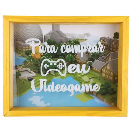 Quadro Cofre Decorativo Amarelo Para Comprar Meu Videogame - Art frame Menor preço em Quadro Cofre Decorativo Amarelo Para Comprar Meu Videogame - Art frame
