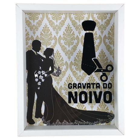 Quadro Cofre Decorativo Moldura Gravata Do Noivo - Art frame Menor preço em Quadro Cofre Decorativo Moldura Gravata Do Noivo - Art frame