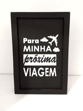 quadro cofre - para minha próxima viagem - 1up presentes Menor preço em quadro cofre - para minha próxima viagem - 1up presentes