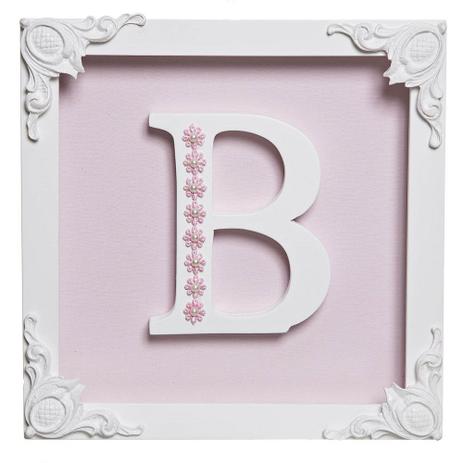 Quadro Com Acrílico Menina Letra Do Nome Quarto Bebê Infantil Menina - Potinho de mel Menor preço em Quadro Com Acrílico Menina Letra Do Nome Quarto Bebê Infantil Menina - Potinho de mel