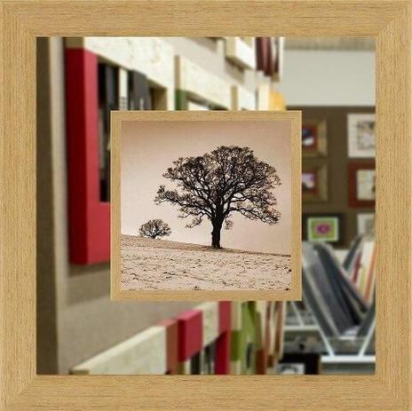 Quadro com Espelho Decorativo Árvore no Campo 70x70cm - Decore pronto Menor preço em Quadro com Espelho Decorativo Árvore no Campo 70x70cm - Decore pronto