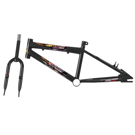 Menor preço em Quadro Com Garfo Em Aço Carbono Preto Fosco Pro Tork Ultra - Ultra bikes