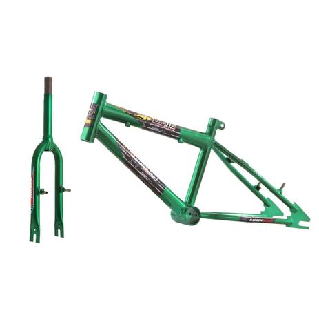 Menor preço em Quadro Com Garfo Em Aço Carbono Verde Pro Tork Ultra - Ultra bikes