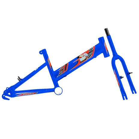 Menor preço em Quadro Com Garfo Rebaixado Em Aço Carbono Azul Pro Tork Ultra - Ultra bikes