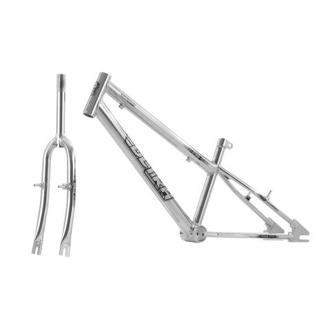 Quadro Com Garfo Rebaixado Em Aço Carbono Cromado Pro Tork Ultra - Ultra bikes Menor preço em Quadro Com Garfo Rebaixado Em Aço Carbono Cromado Pro Tork Ultra - Ultra bikes