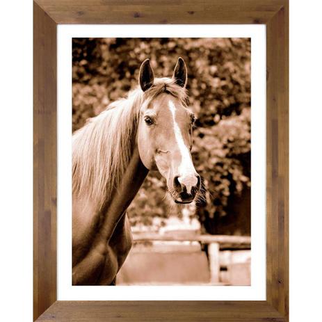 Quadro com Moldura Rústica Decorativo Cavalo em Tom Estilo Antigo 70x90cm - Decore pronto Menor preço em Quadro com Moldura Rústica Decorativo Cavalo em Tom Estilo Antigo 70x90cm - Decore pronto