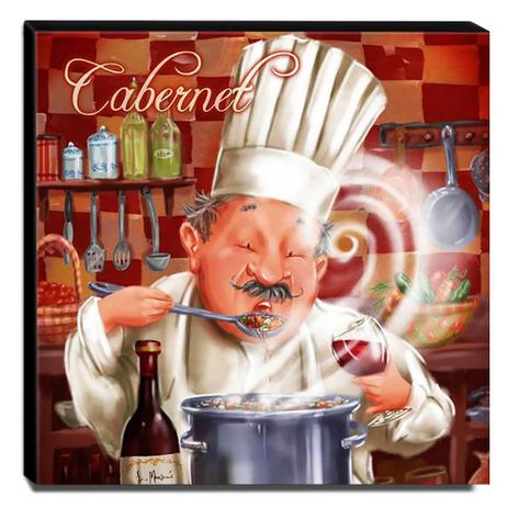 Quadro Cozinha Vintage Cozinheiro Vinho Canvas 30x30cm-COZ112 - Lubrano decor é ruim? Quadro Cozinha Vintage Cozinheiro Vinho Canvas 30x30cm-COZ112 - Lubrano decor é boa?