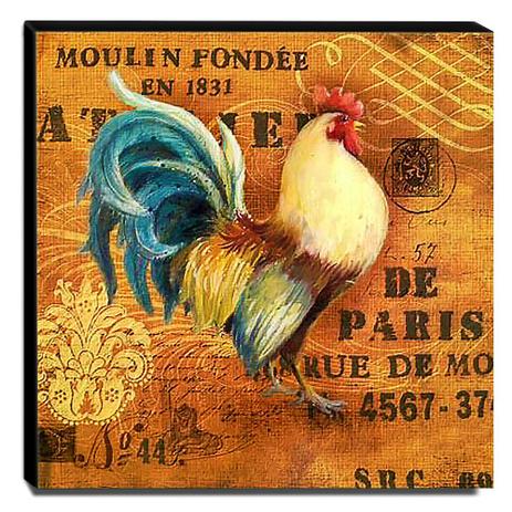 Quadro Cozinha Vintage Galo Canvas 30x30cm-COZ150 - Lubrano decor Menor preço em Quadro Cozinha Vintage Galo Canvas 30x30cm-COZ150 - Lubrano decor