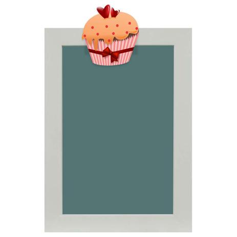 Quadro de Aviso Lousa Cupcake I 25x35cm Colorido Kapos Menor preço em Quadro de Aviso Lousa Cupcake I 25x35cm Colorido Kapos