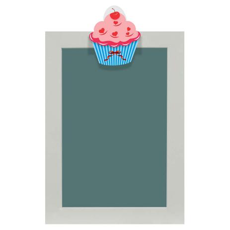 Quadro de Aviso Lousa Cupcake III 25x35cm Colorido Kapos Menor preço em Quadro de Aviso Lousa Cupcake III 25x35cm Colorido Kapos
