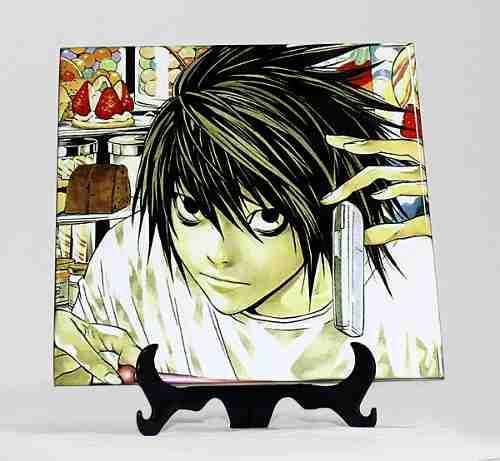 Menor preço em Quadro De Azulejo L- Death Note 20x20cm (anime / Geek) 1