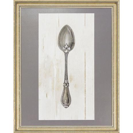 Quadro de Cozinha Decorativo com Moldura Prata Utensílio Colher 40x50cm - Decore pronto Menor preço em Quadro de Cozinha Decorativo com Moldura Prata Utensílio Colher 40x50cm - Decore pronto