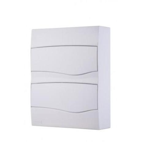 Quadro de distribuição de sobrepor capacidade 24 DIN / 16 NEMA - Tramontina Menor preço em Quadro de distribuição de sobrepor capacidade 24 DIN / 16 NEMA - Tramontina
