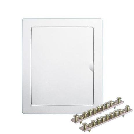 Quadro de Distribuição Embutir c/ Barramentos p/ 12 Disj Nema ou 16 Din 3138 - FAME Menor preço em Quadro de Distribuição Embutir c/ Barramentos p/ 12 Disj Nema ou 16 Din 3138 - FAME