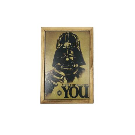Quadro Decorativa Quarto Sala Darth Vader You 20x30 Madeira - Maisaz Menor preço em Quadro Decorativa Quarto Sala Darth Vader You 20x30 Madeira - Maisaz