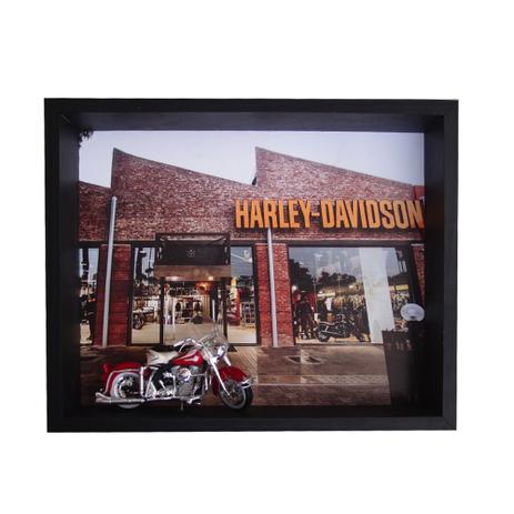 Quadro Decorativo 3D Moto Scale Imagem De fundo Loja - Maisaz Menor preço em Quadro Decorativo 3D Moto Scale Imagem De fundo Loja - Maisaz