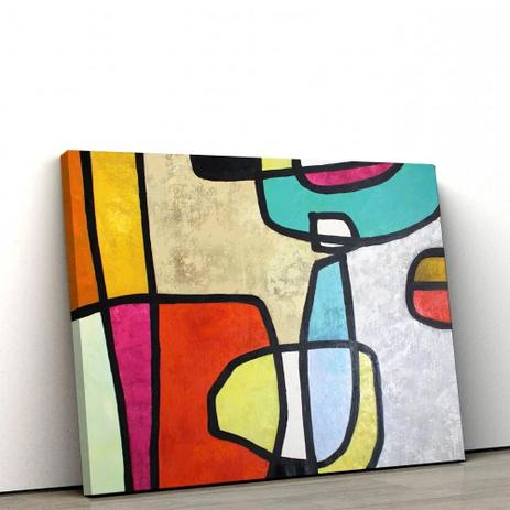 Quadro Decorativo 60x90cm Abstrato Linhas e Formas - Artplex Menor preço em Quadro Decorativo 60x90cm Abstrato Linhas e Formas - Artplex