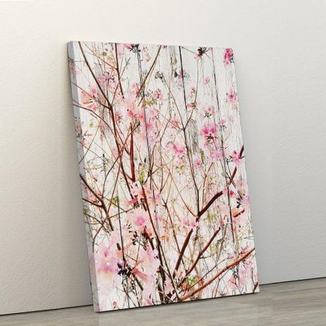 Quadro Decorativo 60x90cm Nature Flores Rosas - Artplex Menor preço em Quadro Decorativo 60x90cm Nature Flores Rosas - Artplex