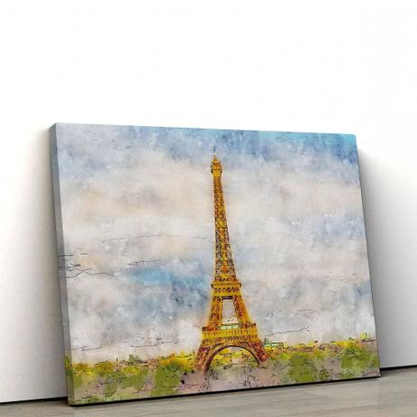 Quadro Decorativo 60x90cm Torre Eiffel II - Artplex Menor preço em Quadro Decorativo 60x90cm Torre Eiffel II - Artplex