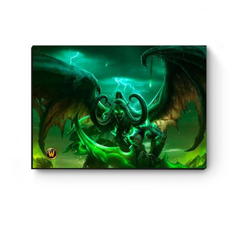 Quadro decorativo A4 World Of Warcraft Illidan I - Artgeek Menor preço em Quadro decorativo A4 World Of Warcraft Illidan I - Artgeek