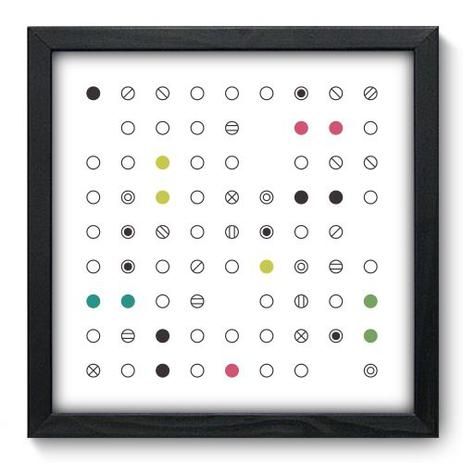 Quadro Decorativo - Abstrato - 33cm x 33cm - 128qnabp - Allodi é boa?