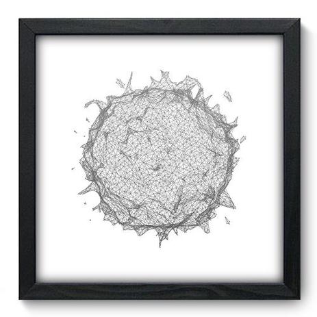 Quadro Decorativo - Abstrato - 33cm x 33cm - 144qnabp - Allodi é boa?