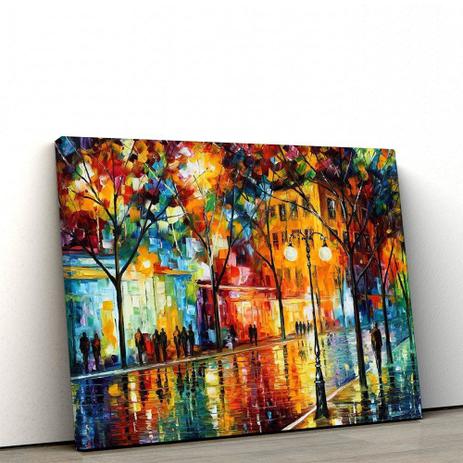 Quadro Decorativo Abstrato 40x60cm Espatulado Paisagem Praça - Artplex Menor preço em Quadro Decorativo Abstrato 40x60cm Espatulado Paisagem Praça - Artplex