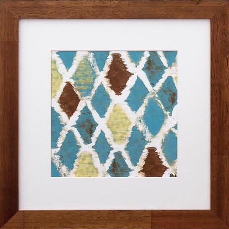Quadro Decorativo Abstrato Color II Losangos 30x30cm - Decore pronto Menor preço em Quadro Decorativo Abstrato Color II Losangos 30x30cm - Decore pronto