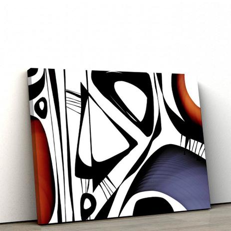 Quadro Decorativo Abstrato em Tela Canvas Curvas e Formas 40x60cm - Artplex Menor preço em Quadro Decorativo Abstrato em Tela Canvas Curvas e Formas 40x60cm - Artplex