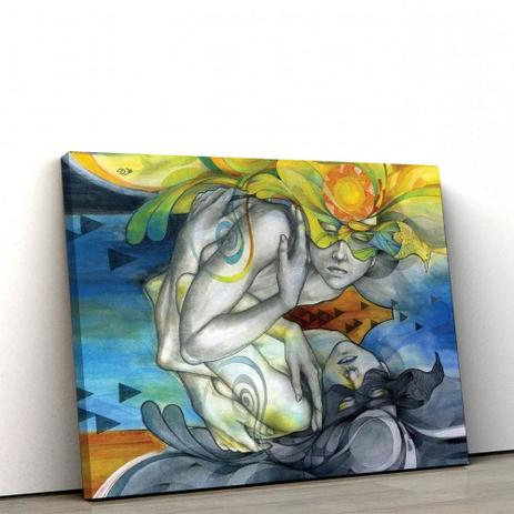 Quadro Decorativo Abstrato Enigma 40x60cm Sala ou Quarto - Artplex Menor preço em Quadro Decorativo Abstrato Enigma 40x60cm Sala ou Quarto - Artplex