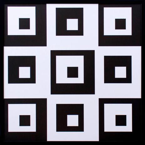 Quadro Decorativo Abstrato Formas Geométricas Quadrados 80x80cm - Decore pronto Menor preço em Quadro Decorativo Abstrato Formas Geométricas Quadrados 80x80cm - Decore pronto