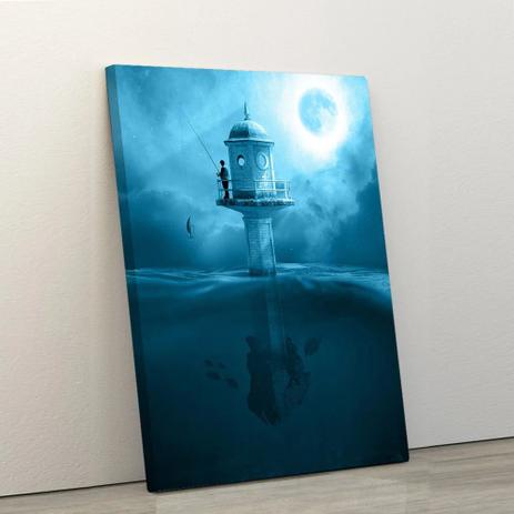 Quadro Decorativo Abstrato O Pescador 60x90cm Sala Quarto - Artplex Menor preço em Quadro Decorativo Abstrato O Pescador 60x90cm Sala Quarto - Artplex