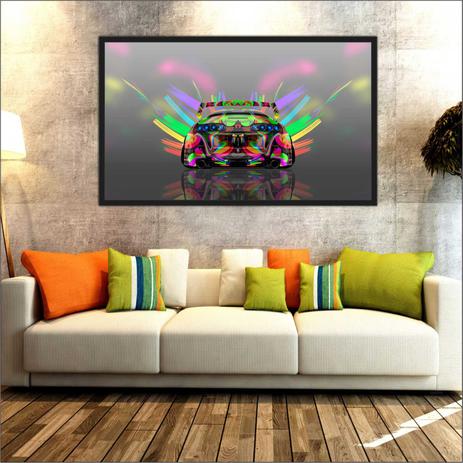 Quadro Decorativo Abstrato Salas Escritórios Consultórios Com Moldura TT16 - Vital é boa?