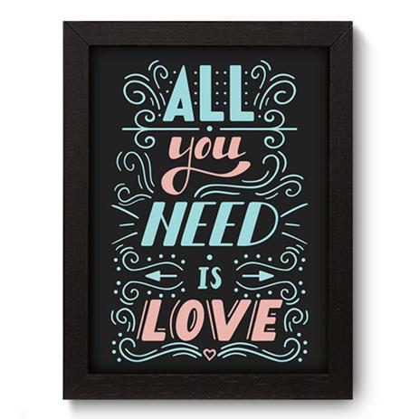 Quadro Decorativo - All You Need - 19cm x 25cm - 058qdop - Allodi Menor preço em Quadro Decorativo - All You Need - 19cm x 25cm - 058qdop - Allodi