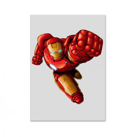 Quadro decorativo aluminio HD Homem de Ferro - Artgeek Menor preço em Quadro decorativo aluminio HD Homem de Ferro - Artgeek