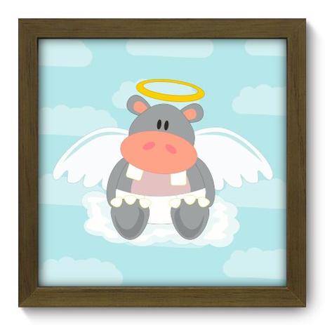 Quadro Decorativo - Anjinho Hipopótamo - 22cm x 22cm - 016qdbm - Allodi Menor preço em Quadro Decorativo - Anjinho Hipopótamo - 22cm x 22cm - 016qdbm - Allodi