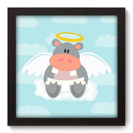 Quadro Decorativo - Anjinho Hipopótamo - 22cm x 22cm - 016qdbp - Allodi Menor preço em Quadro Decorativo - Anjinho Hipopótamo - 22cm x 22cm - 016qdbp - Allodi