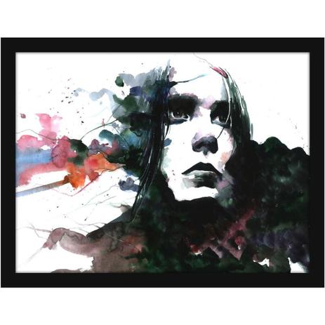 Quadro Decorativo Aquarela Homem Pensativo Arte Contemporânea 40x30cm - Decore pronto Menor preço em Quadro Decorativo Aquarela Homem Pensativo Arte Contemporânea 40x30cm - Decore pronto