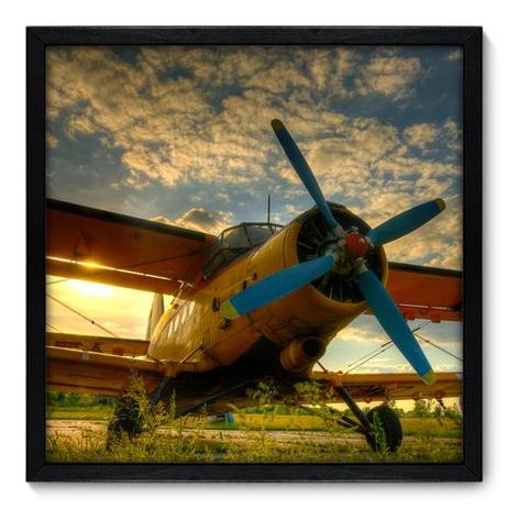 Quadro Decorativo - Avião - 50cm x 50cm - 004qndcp - Allodi Menor preço em Quadro Decorativo - Avião - 50cm x 50cm - 004qndcp - Allodi