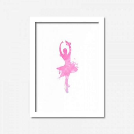 Quadro Decorativo Bailarina 45cmx33cm Los Quadros Branco Menor preço em Quadro Decorativo Bailarina 45cmx33cm Los Quadros Branco