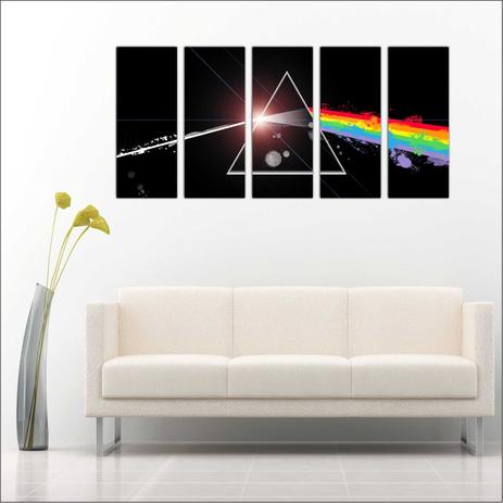 Quadro Decorativo Banda Pink Floyd Mosaico Com 5 Peças GG2 - Vital quadros do brasil Menor preço em Quadro Decorativo Banda Pink Floyd Mosaico Com 5 Peças GG2 - Vital quadros do brasil
